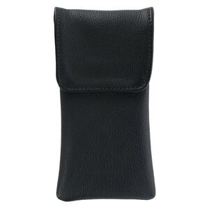 CTM Leather Eyeglass Case with Holster Clip